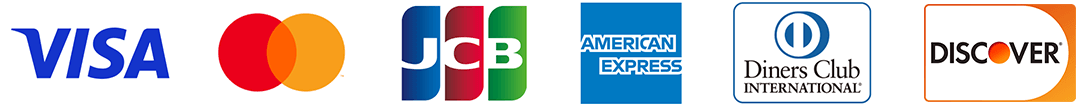 VISA/MASTER/JCB/AMERICAN EXPRESS/DinersClub/DISCOVER